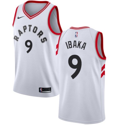 Nike Toronto Raptors #9 Serge Ibaka White Youth NBA Swingman Association Edition Jersey